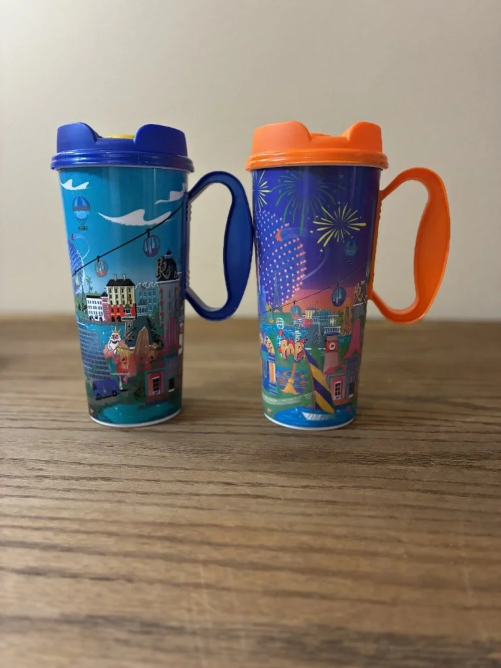 Walt Disney World Resort Reusable Refillable 16oz Mug; Lot of 6; Assorted